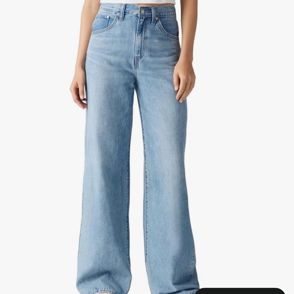 Levi's Light Blue Cinch Baggy Jeans